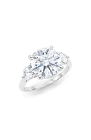 HauteCarat Round Cut Lab Created Diamond Ring in 18K Gold at Nordstrom