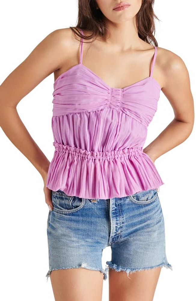 Steve Madden Solange Ruched Peplum Camisole at Nordstrom,