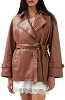 BELLE AND BLOOM BFF Belted Leather Jacket in at Nordstrom