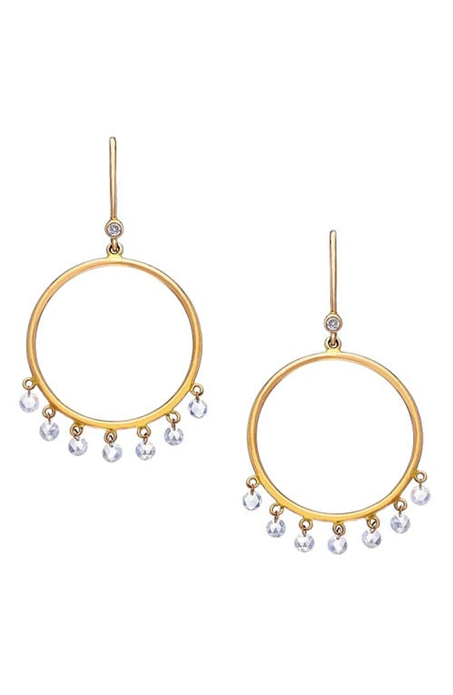 Sethi Couture Cien Diamond Circle Drop Earrings in Gold at Nordstrom