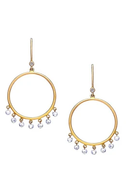 Sethi Couture Cien Diamond Circle Drop Earrings in Gold at Nordstrom