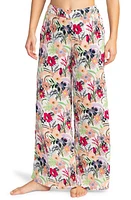 Roxy Midnight New Avenue Print Wide Leg Pants Ash Rose Wallflower at Nordstrom,