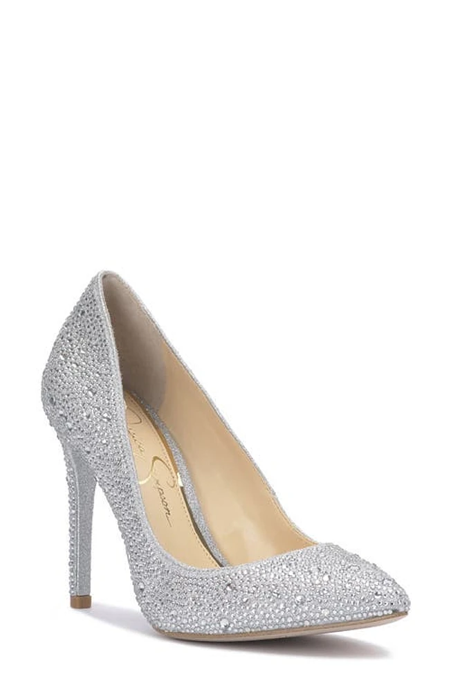 Jessica Simpson Pembe Pointed Toe Pump Silver at Nordstrom,