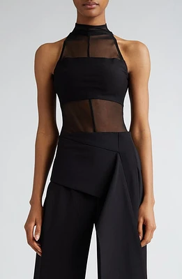 ISRAELLA KOBLA Niso Mesh Sleeveless Top Black at Nordstrom,