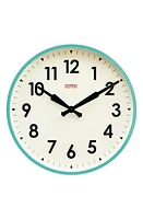 CLOUDNOLA Factory Wall Clock in Turquoise at Nordstrom