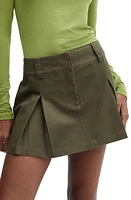 MANGO Pleated Miniskirt in Green at Nordstrom, Size 4