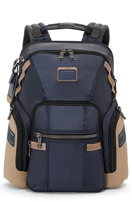 Tumi Alpha Bravo Navigation Backpack in Midnight Navy/Khaki at Nordstrom