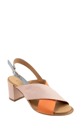 Bueno Natasha Slingback Sandal Pale Pink Multi at Nordstrom,