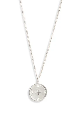 MIRANDA FRYE Carina Compass Pendant Necklace in Silver at Nordstrom