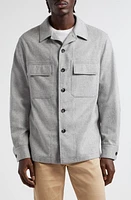 ZEGNA Alma Oasi Cashmere Overshirt Light Grey at Nordstrom,