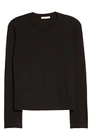 The Row Sherman Long Sleeve Cotton Jersey Top at Nordstrom,