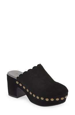 Chocolat Blu Gemini Platform Clog in Black Suede at Nordstrom, Size 6