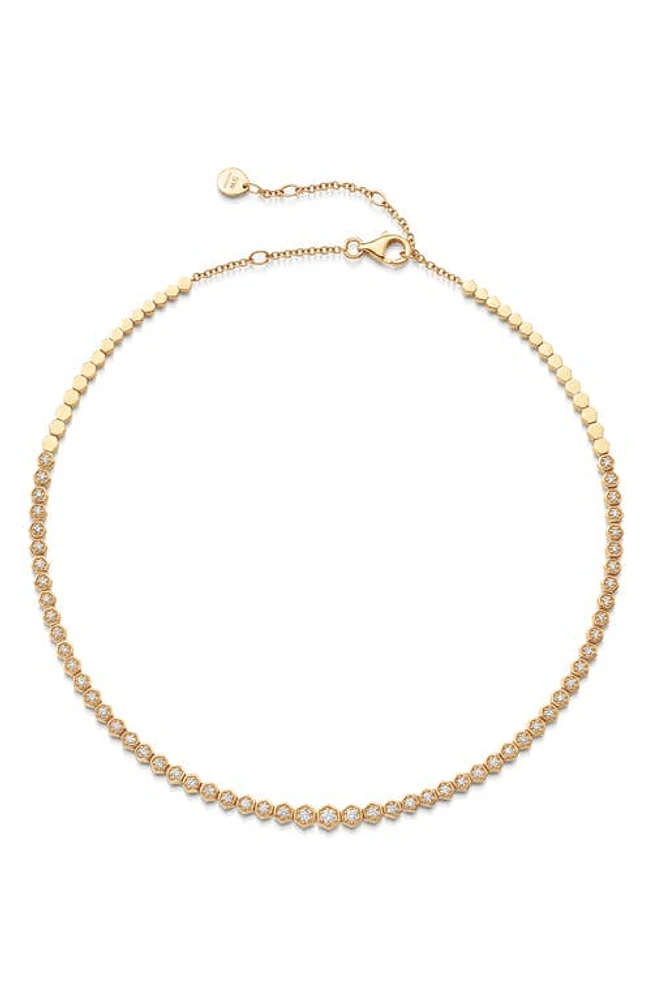 Sara Weinstock Isadora Hexagon Diamond Choker Necklace in Rose Gold at Nordstrom