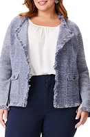 NIC+ZOE Fringe Pocket Knit Jacket at Nordstrom,