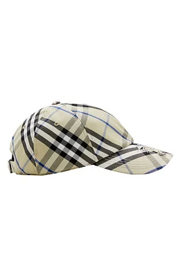 burberry EKD Check Baseball Cap Lichen at Nordstrom,