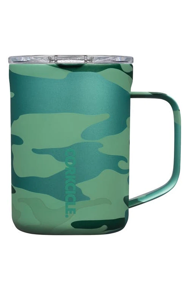 Corkcicle 16-Ounce Insulated Mug in Jade Camo at Nordstrom