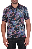 Robert Graham Ascona Paisley Polo Black Multi at Nordstrom,