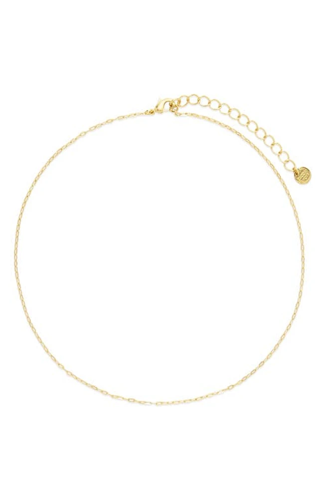 Brook and York Carly Chain Link Choker Necklace in Gold at Nordstrom