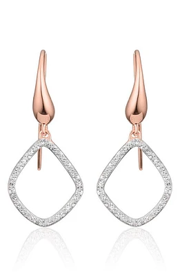 Monica Vinader Riva Kite Diamond Drop Earrings in Rose Gold at Nordstrom