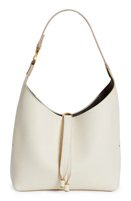 Chloé Small Marcie Leather Hobo Bag in Misty Ivory 110 at Nordstrom