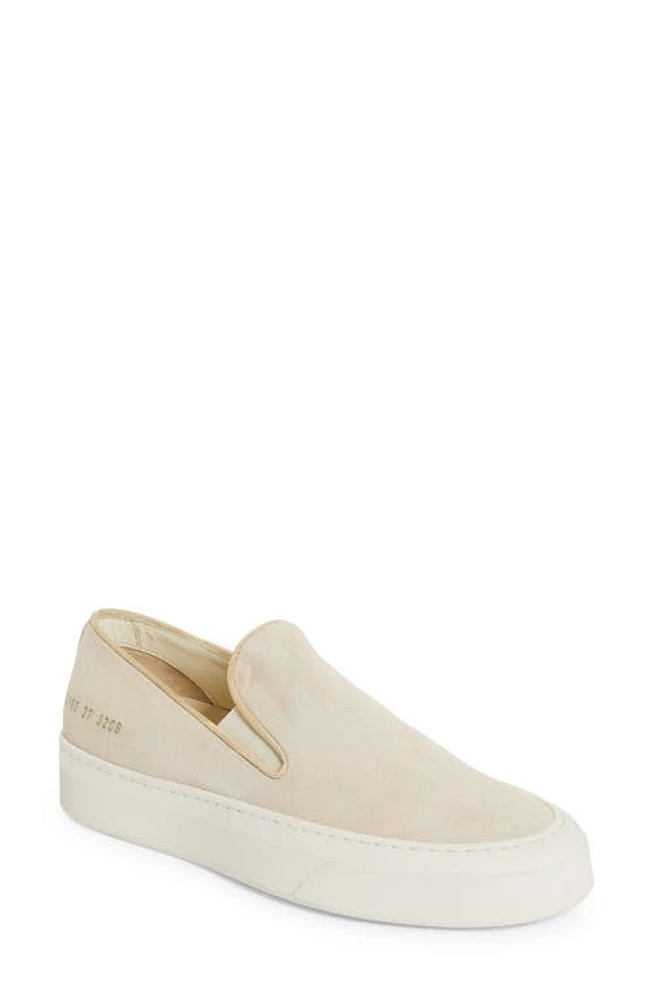 Common Projects Suede Slip-On Sneaker Beige at Nordstrom,