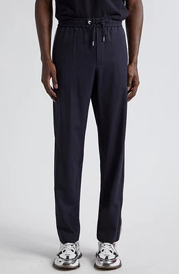 Moncler Stretch Gabardine Track Pants Deep Indigo at Nordstrom, Us