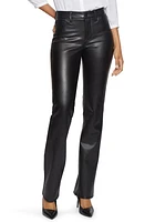 NYDJ Marilyn Faux Leather Straight Leg Pants in Black at Nordstrom, Size 10