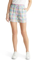 Tommy Bahama Coastal Key High Waist Linen Shorts in Dew Drop at Nordstrom, Size Large