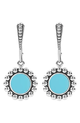 LAGOS Maya Blue Ceramic Drop Earrings in Silver at Nordstrom