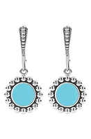 LAGOS Maya Blue Ceramic Drop Earrings in Silver at Nordstrom