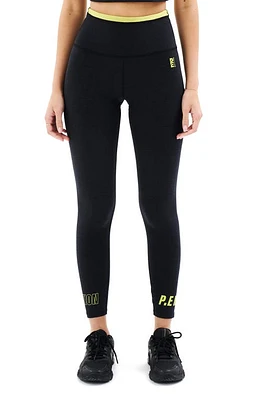 P. E Nation Orbital High Waist 7/8 Leggings Charcoal Marl at Nordstrom,