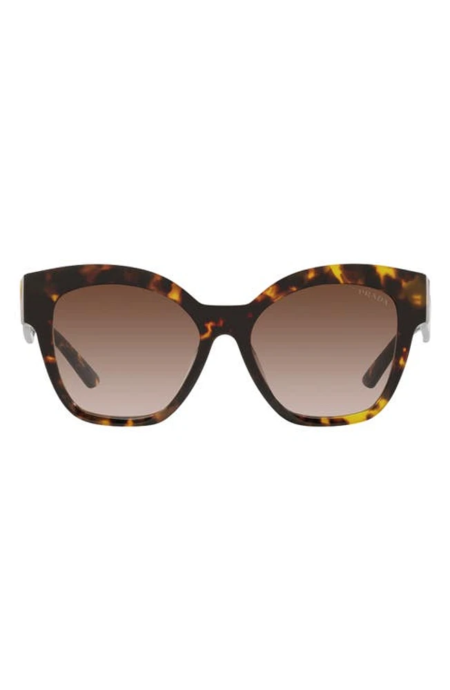 Prada 59mm Gradient Geometric Sunglasses in Brown Grad at Nordstrom