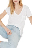 Madewell Whisper Cotton V-Neck Pocket Tee at Nordstrom,