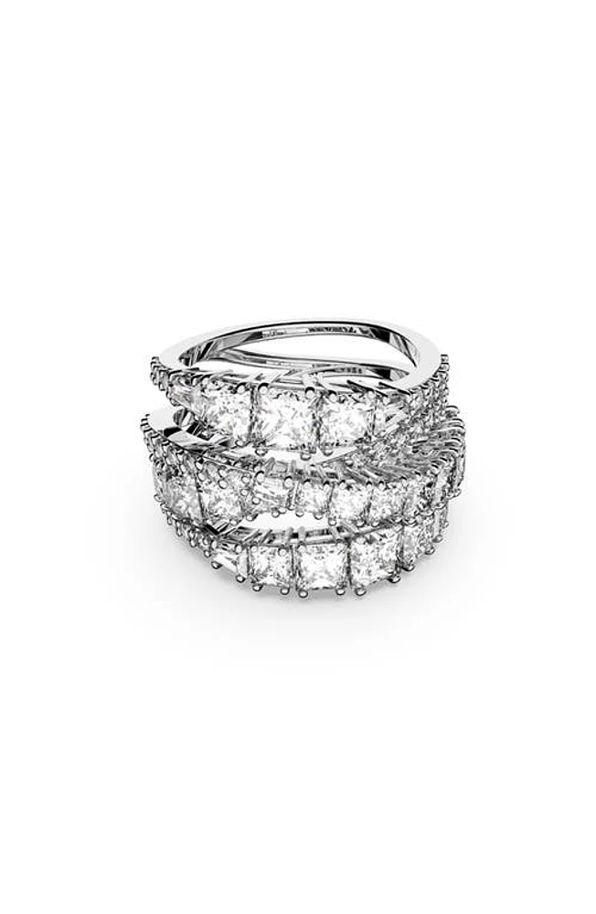 Swarovski Twist Wrap Ring in White at Nordstrom