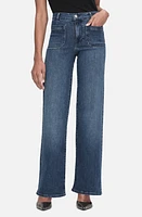 FRAME Le Slim Palazzo Pocket Wide Leg Jeans Thunderstorm at Nordstrom,