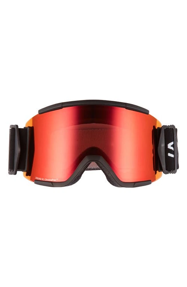 Smith Squad XL 185mm Snow Goggles in Black/Everyday Red Mirror at Nordstrom