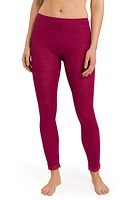 Hanro Ribbed Merino Wool & Silk Pajama Leggings Intense Garnet at Nordstrom,