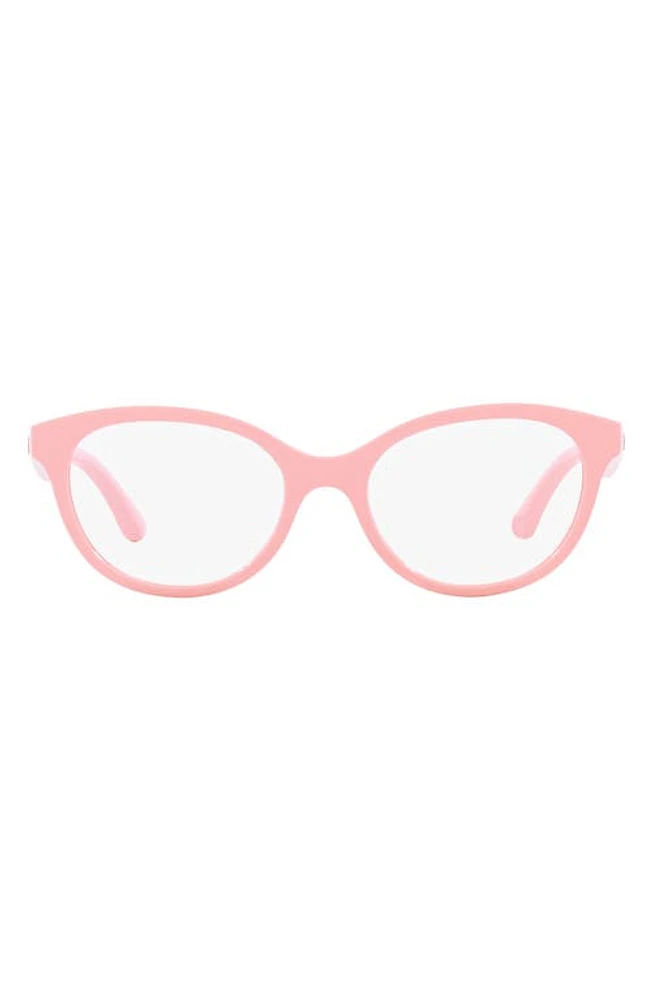 Dolce & Gabbana 49mm Butterfly Optical Glasses in Pink at Nordstrom