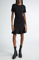 Stella McCartney Iconic Stretch Cady Fit & Flare Dress Black at Nordstrom, Us