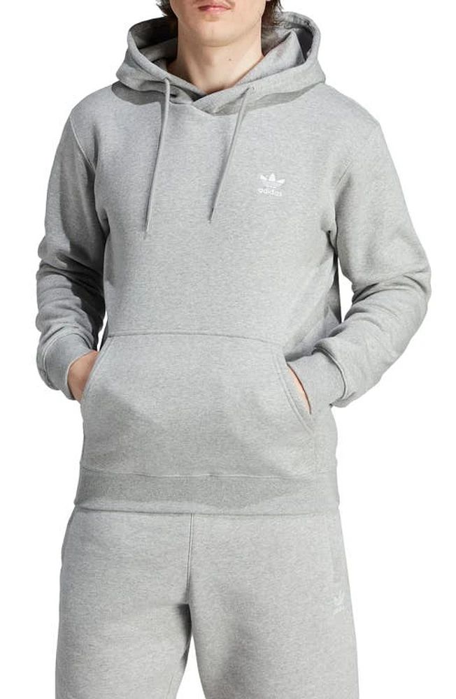 adidas Essentials Lifestyle Hoodie in Medium Grey Heather at Nordstrom, Size X-Small