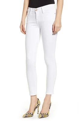 FRAME Le Color Crop Skinny Jeans Blanc at Nordstrom,