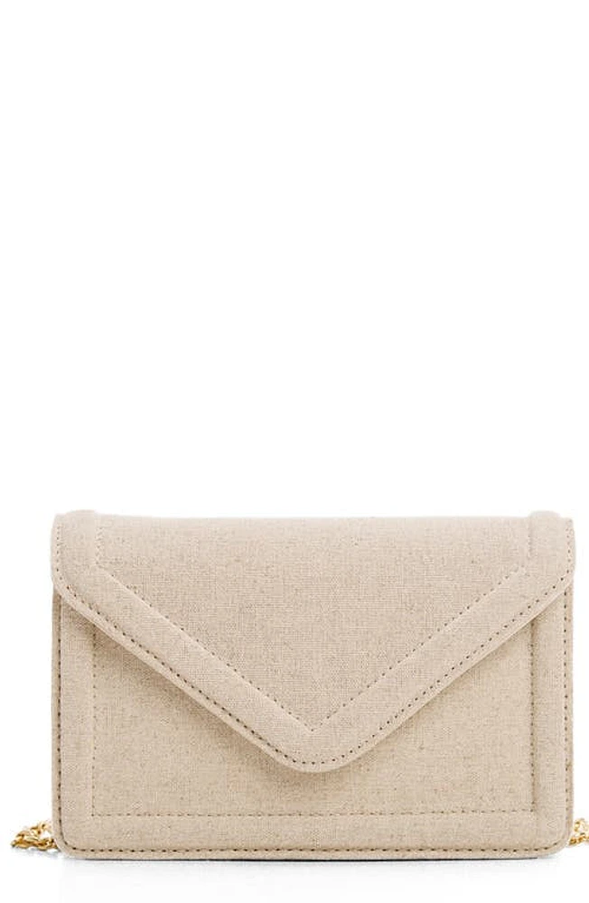 MANGO Canvas Crossbody Bag in Ecru at Nordstrom