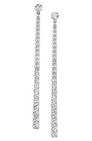 ROXANNE ASSOULIN The Sticklers Linear Drop Earrings in Silver/Clear at Nordstrom