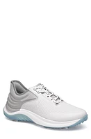 Johnston & Murphy HTS1-Luxe Waterproof Golf Shoe White Full Grain at Nordstrom,