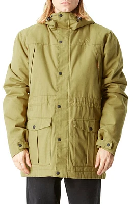 Picture Organic Clothing Doaktown Water Repellent Hooded Parka Army Green at Nordstrom,