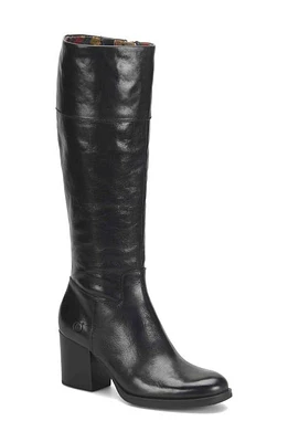 Børn Brandy Block Heel Knee High Boot Black F/G at Nordstrom,