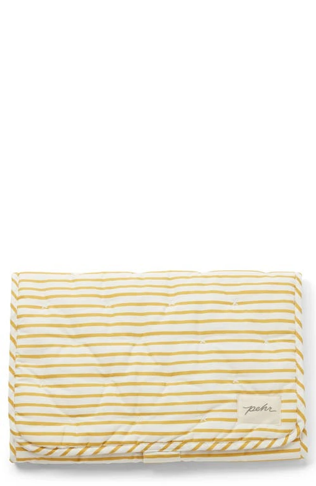 Pehr On the Go Coated Organic Cotton Changing Pad in Marigold at Nordstrom