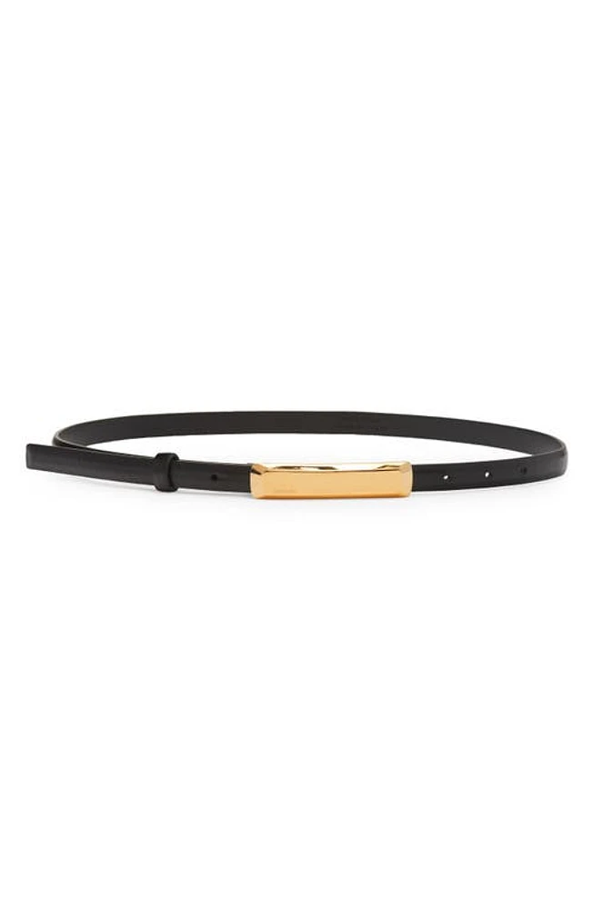 TOM FORD Bar Leather Belt 1N001 Black at Nordstrom,