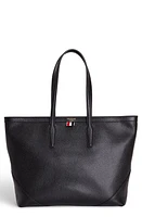 Thom Browne Pebbled Leather Tote in Black at Nordstrom