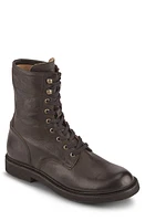 Frye Dean Combat Boot Chocolate - Waxed Velour at Nordstrom,